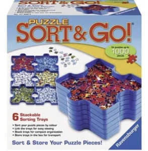 New Ravensburger Sort and Go Jigsaw Puzzle Accessory Sturdy Pieces Sorting Trays - Picture 1 of 1