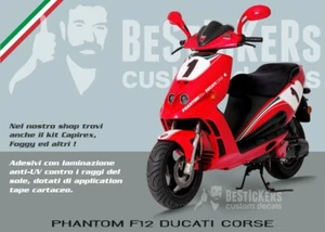 Restaurierungsgrafik Aufkleber Set für Malaguti F12 Phantom Ducati Corse - Bild 1 von 12