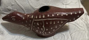 Vintage Pottery Barn Candle Holder Primitive Bird  - Picture 1 of 8