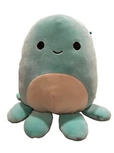 Squishmallow Plush 8" Zobey the Mint Green Octopus Kellytoy Good Condition - Picture 1 of 5