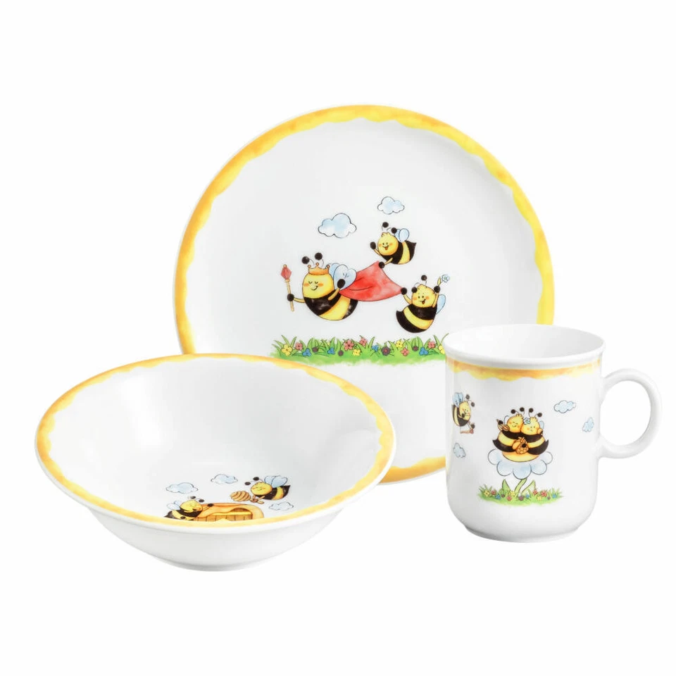 Seltmann Weiden Compact Kinder-Set Fleißige Bienen 3-tlg. Geschirr Set Porzellan - Bild 1 von 1