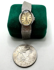 Vintage SHEFFIELD Silver Tone Stainless Steel 17J Womens Mechanical Watch WORKS - Picture 1 of 7