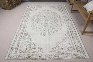 Rugs For Large, Turkish Rug, 8.6x5.5 ft Large Rug, Vintage Rug, Geometric Rugs - Picture 1 of 10