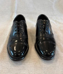 Vintage Florsheim 96325 Royal Imperial schwarz Balmoral Saddle Oxford Größe 9,5 D Schuhe - Bild 1 von 11