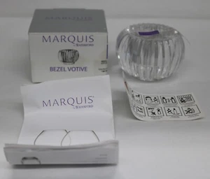 Candelabro votivo con bisel de cristal MARQUIS by Waterford hecho en Alemania nuevo en caja - Imagen 1 de 15
