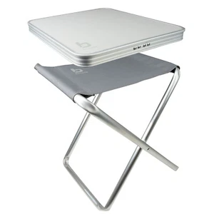 BO-CAMP Mini Alu Klapphocker Camping Tisch Angel Hocker Falthocker Sitz klappbar - Bild 1 von 5