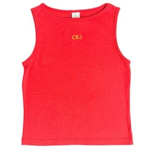 Vintage CKJ Calvin Klein Tanktop rot bestickt Größe Large - Bild 1 von 3