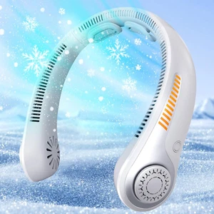 Portable Neck Fan - Rechargeable Personal Fan with Neck Support, 5-Speed Quiet L - Picture 1 of 12