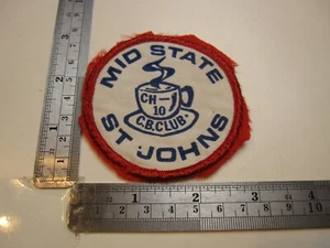 Vintage Mid State St. Johns Ch. 10 C.B. Club Ham Radio Related Patch BIS - Picture 1 of 3