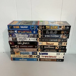 Westerns Classics VHS Mix Lot John Wayne The Alamo Eldorado - Picture 1 of 9