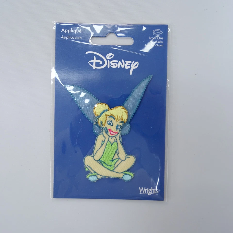 2009 Disney Applique Sitting Tinkerbell Iron on Patch for Crafts