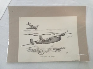 Bombardero B-24 estampado de 12x9 pulgadas - Imagen 1 de 7