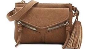 VIOLET RAY Leanna Mini Crossbody in Brown~ NWT Multiple Of Pockets - Picture 1 of 12