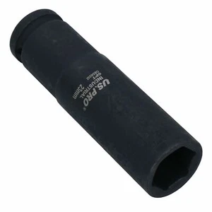 Toma de impacto métrica MM extra profunda de 23 mm unidad de 1/2" hexagonal simple de 6 lados - Imagen 1 de 6