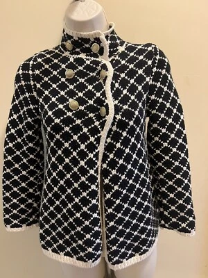 Max Studio Girls’s Knit Button Front Cardigan Sweater Black Shimmery Gold - Image 1 of 4