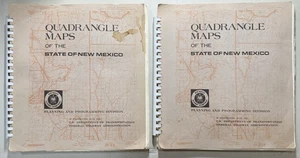 Departamento 1967 Mapas Cuadrángulos de Transporte Nuevo México - 2 Libros - Encuadernados en Espiral - Imagen 1 de 10