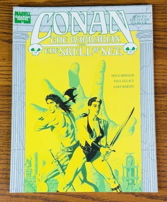 CONAN EL BÁRBARO EN LA CALAVERA DEL CONJUNTO NOVELA GRÁFICA MARVEL 1989 Doug Moench Foto 1 de 3