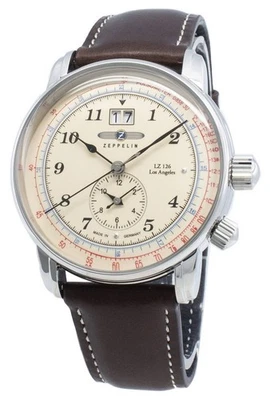 Zeppelin LZ126 Los Angeles 8644-5 86445 Orologio da uomo al pulsometro al quarzo - Immagine 1 di 3