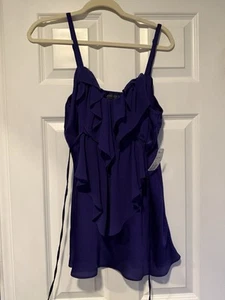 NWT Forever 21 Blouse Tank Royal Women’s Size 1X - Picture 1 of 5