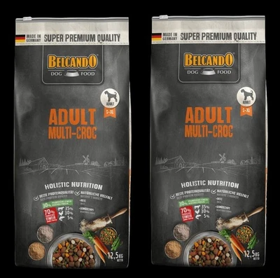 2 x Belcando Adult Multi-Croc 12,5kg Trockenfutter Hunde S-XL Reis Gemüsechips - Bild 1 von 3