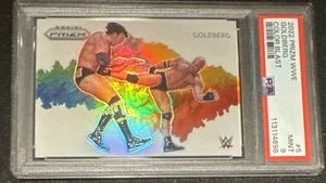 2022 Panini WWE Prizm Goldberg Color Blast PSA 9 Case Hit SSP 🔥 🔥 - Picture 1 of 3
