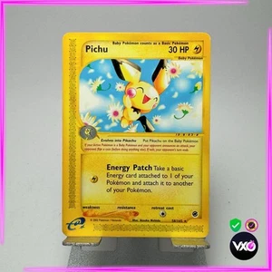 POKÉMON EXPEDITION ⭐️ PICHU 58/165 ⭐️ VINTAGE NO HOLO ENGLISH CARD - Picture 1 of 5