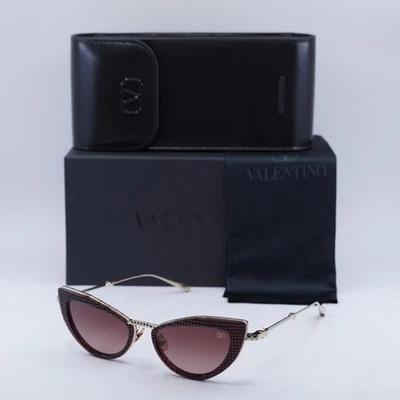 Nuevas gafas de sol Valentino VIII VLS-102C doradas/rojas 50-18-142 Foto 1 de 4