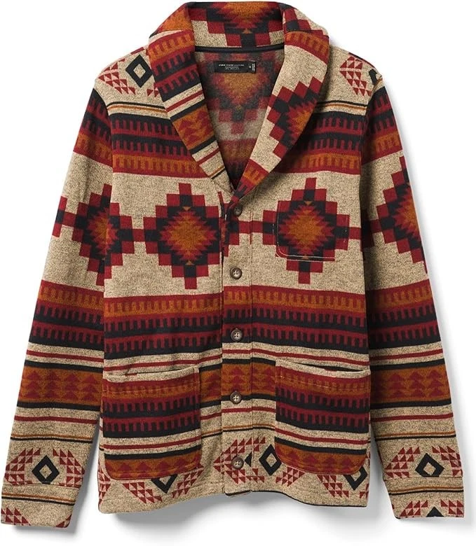 ¡NUEVO CON ETIQUETAS! Abrigo Suéter Manga Larga Suave y Cómodo con Diseño Suroeste y Cierre de Botones Foto 1 de 4