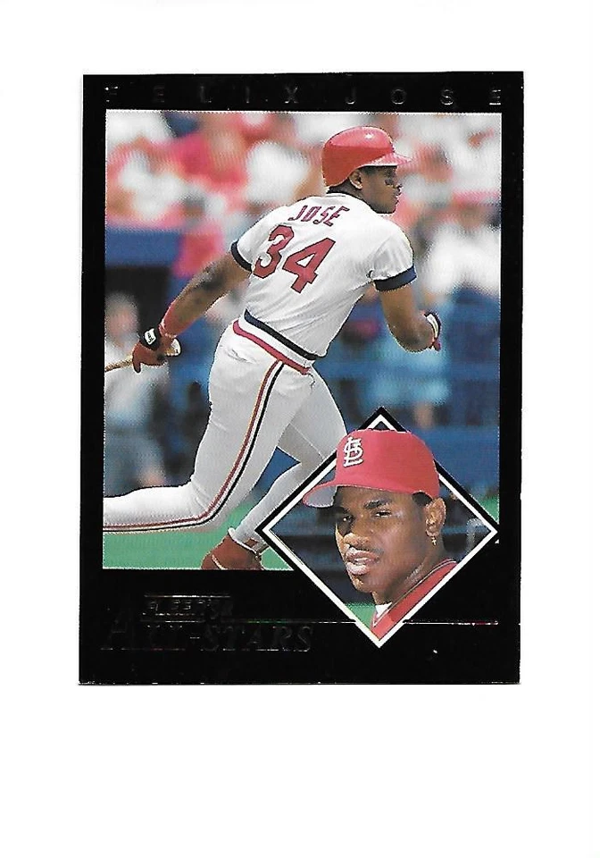 1992 FLEER All-Stars  #1  FELIX JOSE (Cardinals) - Image 1 of 1