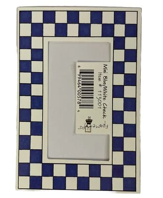 MINI MARCO TROQUELADO A CUADROS AZUL/BLANCO “Frame Ups” (3-1/4”x 4,5”) My Minds Eye•Cuadrado Foto 1 de 4