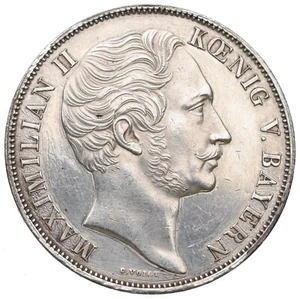 Bawaria 2 gulden 1855 Restauracja Kolumny Madonny w Monachium - Zdjęcie 1 z 2