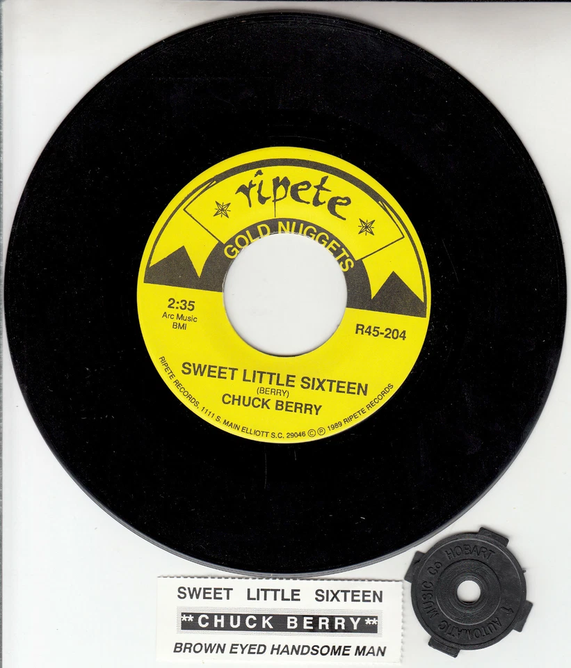 CHUCK BERRY  Sweet Little Sixteen & Brown-Eyed Handsome Man 7" 45 record NEW - Image 1 of 1