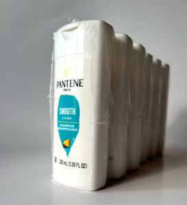 Pantene Pro-V Smooth and Sleek Shampoo Travel Size 3.38 oz (pack of 6)