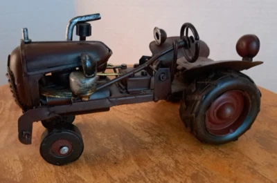 Vintage Handmade American Farmer Die Cast Metal Tractor - Image 1 of 4