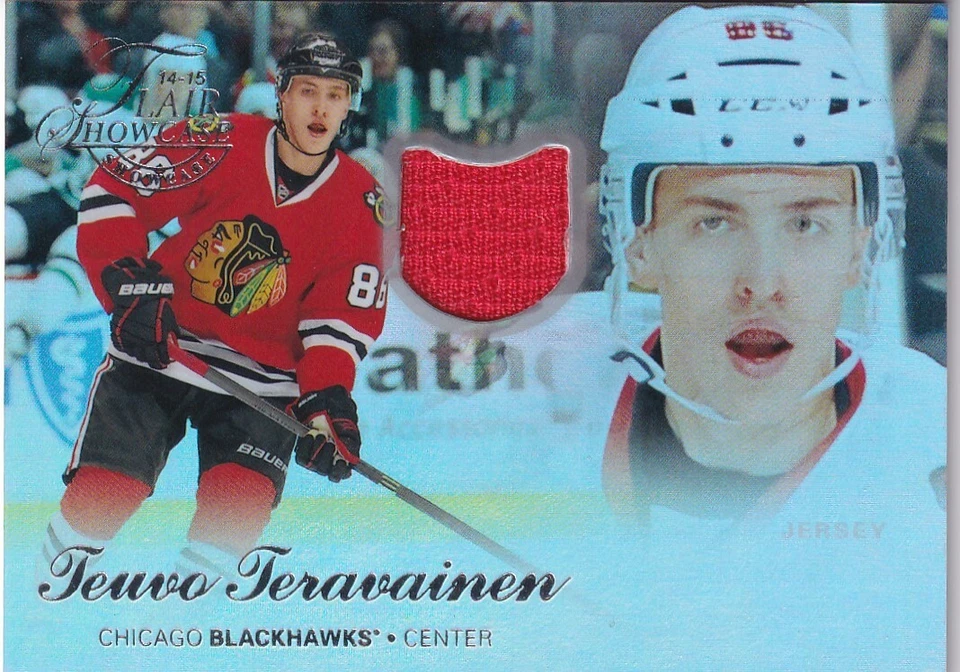 2014-15 Fleer Showcase Flair Jerseys #53 Teuvo Teravainen R0 - Image 1 of 2