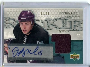 2003-04 Upper Deck Rookie Threads Autographs #RT-1 Joffrey Lupul 61/75 - Picture 1 of 2