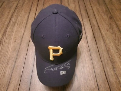 Jose Tabata - AUTOGRAFIADO - MLB, Sombrero Piratas de Pittsburgh, New Era 9forty Foto 1 de 4