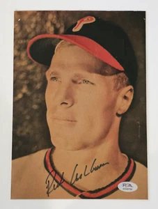 RICHIE ASHBURN Signed Magazine Photo-HOF-PHILADELPHIA PHILLIES-PSA - Picture 1 of 4