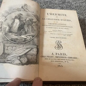 Vintage Book 1815 L'Hermite de la Chaussee-D'Antin French Manners Customs Jouy - Foto 1 di 3
