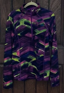 XERSION Veste Femme Activewear Medium 1/4 Zip Trous de Pouce Multicolore Excellent État - Photo 1/7