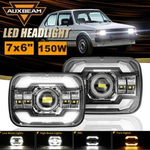 Auxbeam 7x6" LED Headlights Hi/Lo DRL Turn Signal for Mazda B2000 B2200 B2600 - Picture 1 of 12