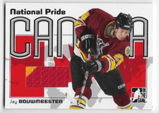 05/06 ITG HEROES & PROSPECTS NATIONAL PRIDE GAME JERSEY Jay Bouwmeester /60 2CLR