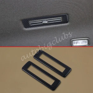Para Cadillac XT6 2020-2023 Fibra de Carbono Techo Trasero AC Ventilación Cubierta Tapicería Accesorios - Imagen 1 de 5