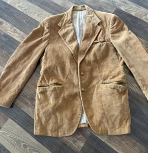 McGregor Western hellbraun Cord Blazer Jacke zwei Knöpfe Vintage - Bild 1 von 24