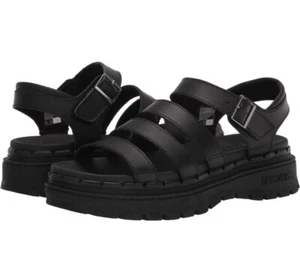 Skechers Women's Jammers Poppin Fisherman Platform Sandals Black Size 11 (NEW) - Picture 1 of 4