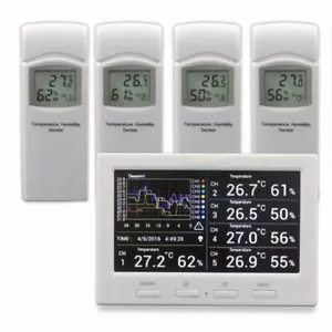 Temperature and humidity recorder supports 5 sensors 3001-8MZ USB connection - Picture 1 of 12