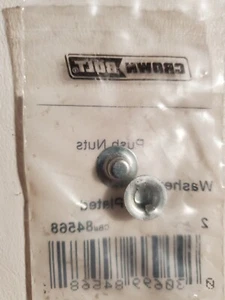 3/16" Push Nuts Washer Cap Crown Bolt Zinc Plated Axle Retainer Caps x 24pcs - Picture 1 of 3