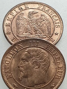 1 Centime NAPOLEON 3 Tete nue 1853-1857 Lille Bordeaux Strasbourg Lyon Rouen - Picture 1 of 8