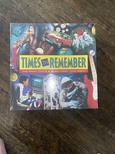 Vintage 1991 90s Times To Remember Board Game Blast from your Past New Sealed