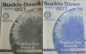 Buckle Down Mathematics Math,8/8th, Practice Tests,Form A&B 2011 ALL CLEAN! - Picture 1 of 8